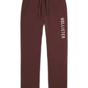 NEW STRAIGHT LOGO GRAPHIC RED SWEATPANTS