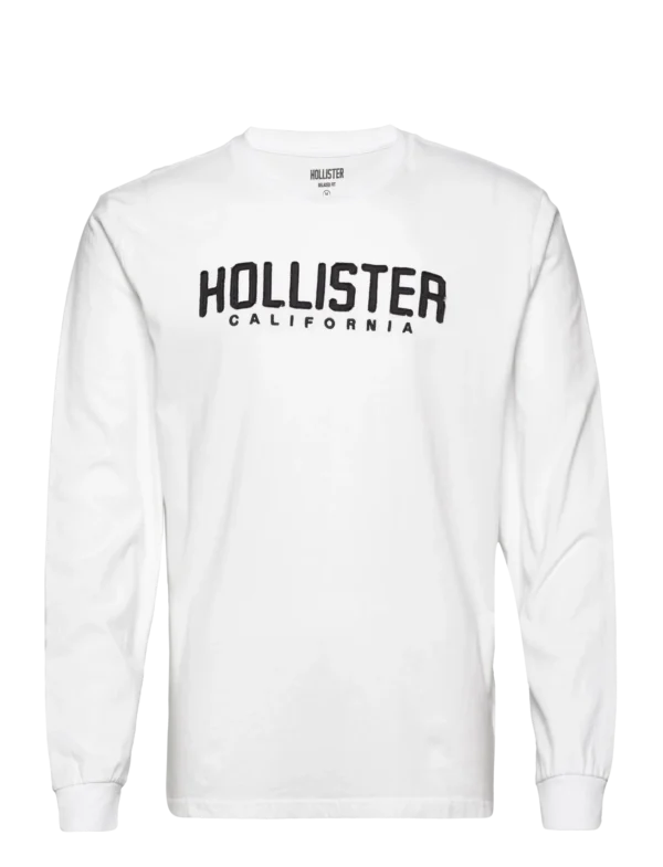 NEW Hollister Script Logo White T-Shirt